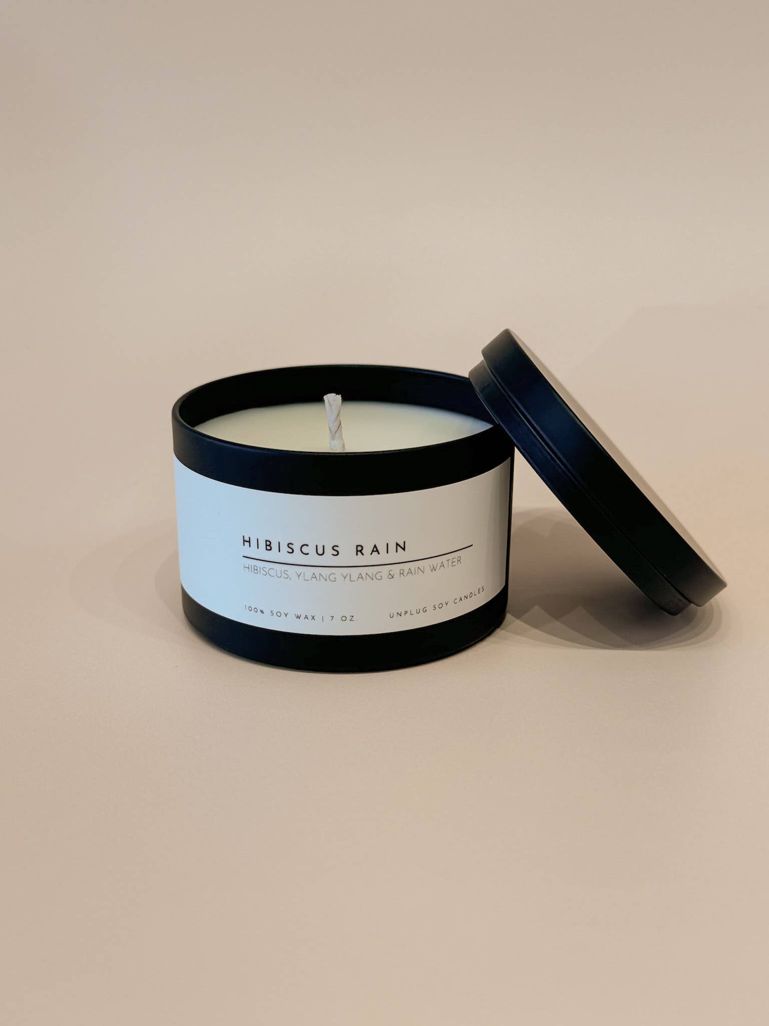 Unplug Soy Candles - Vente Bougies de voyage - Bougie en boîte de voyage en étain noir mat19