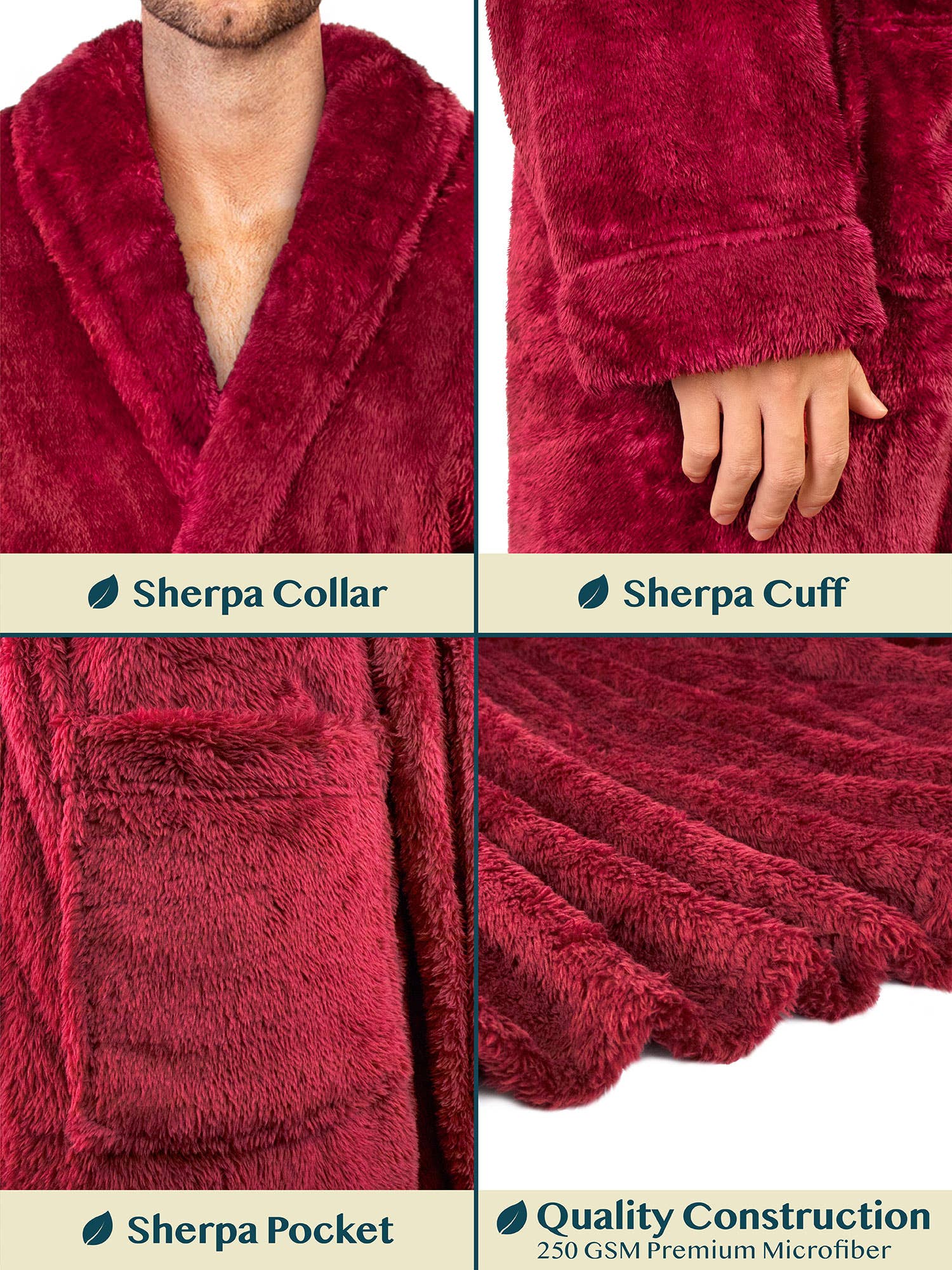 Pavilia - Wholesale Robe - Men's - Men's Sherpa Fluffy Robe67