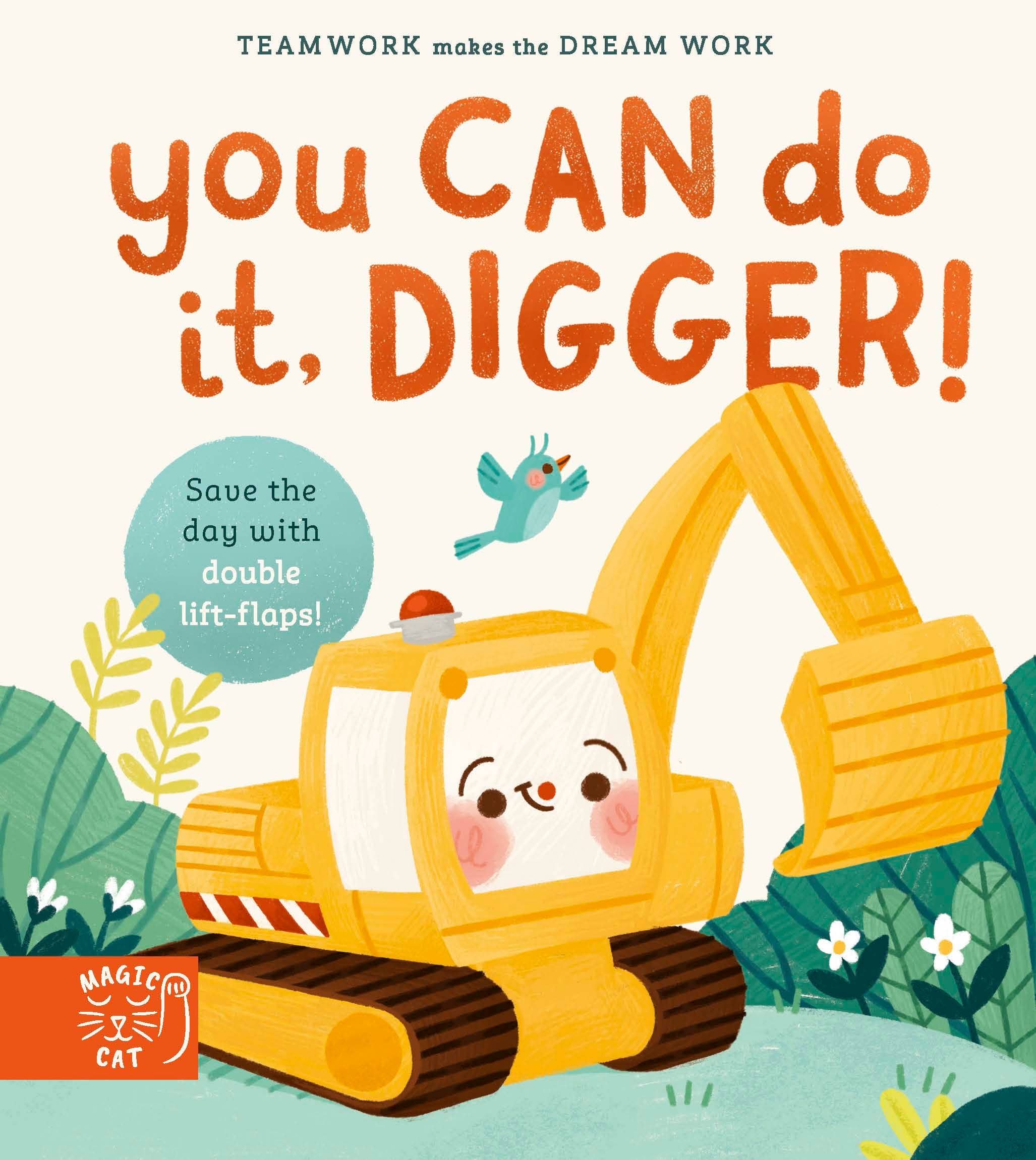Abrams & Chronicle Books – wholesale Pre-school book (3–5) – You Can Do It, Digger! - Double-Layer Lift Flaps for Double the Fun! (Hardback)0
