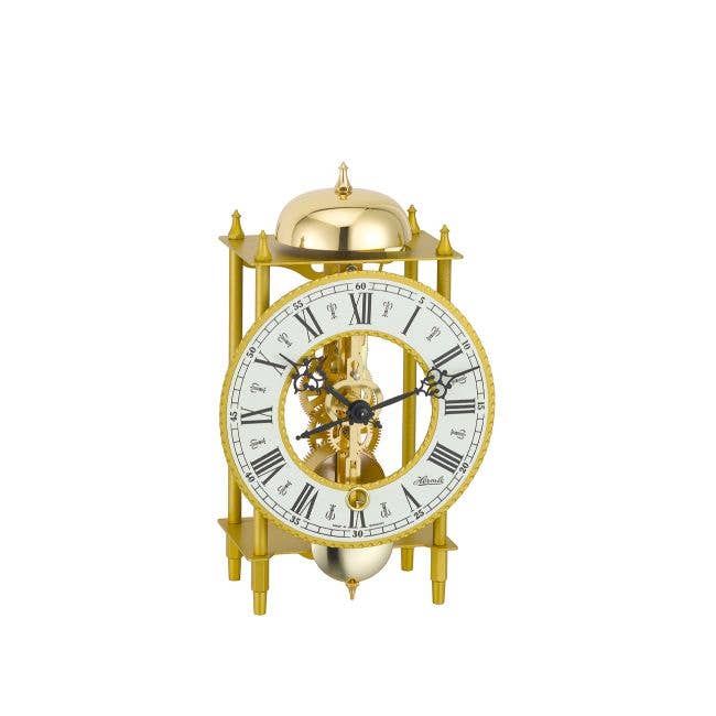 Hermle - Wholesale Desk Clock - Lahr Gold-Tone Metal Case Desk Clock1