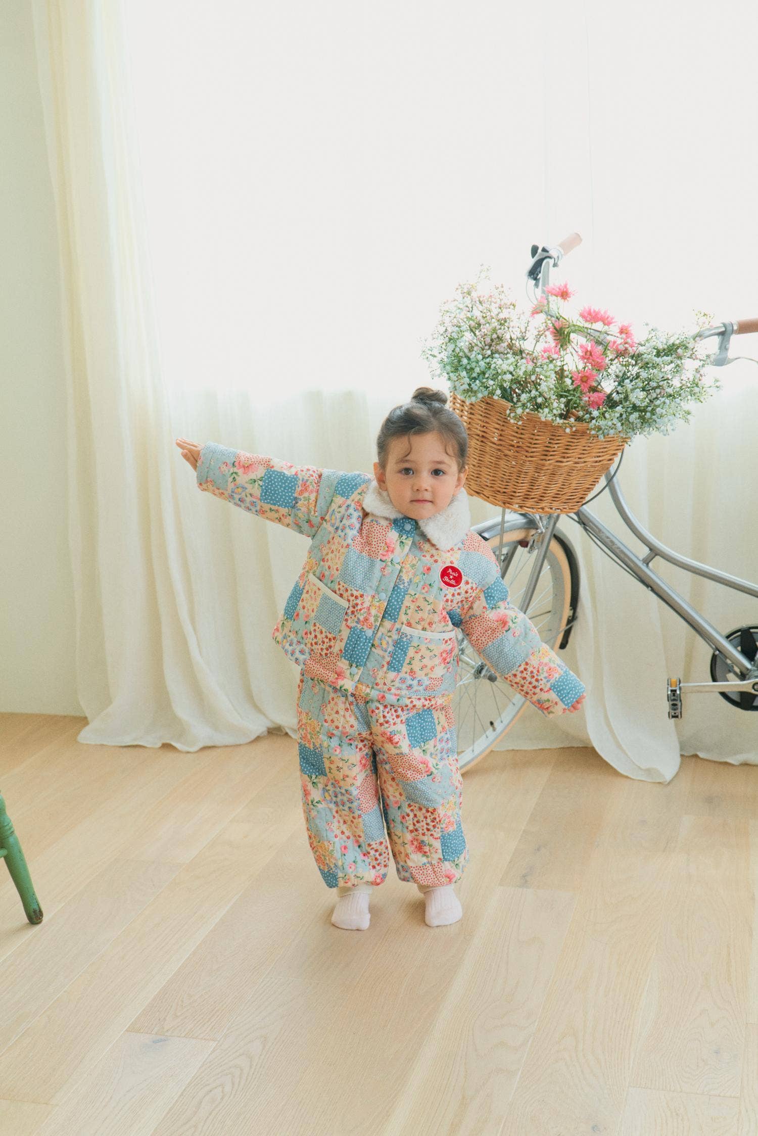 Petit Stella - Wholesale Pants - Kids - Flora Patch Cozy Cotton Pants2