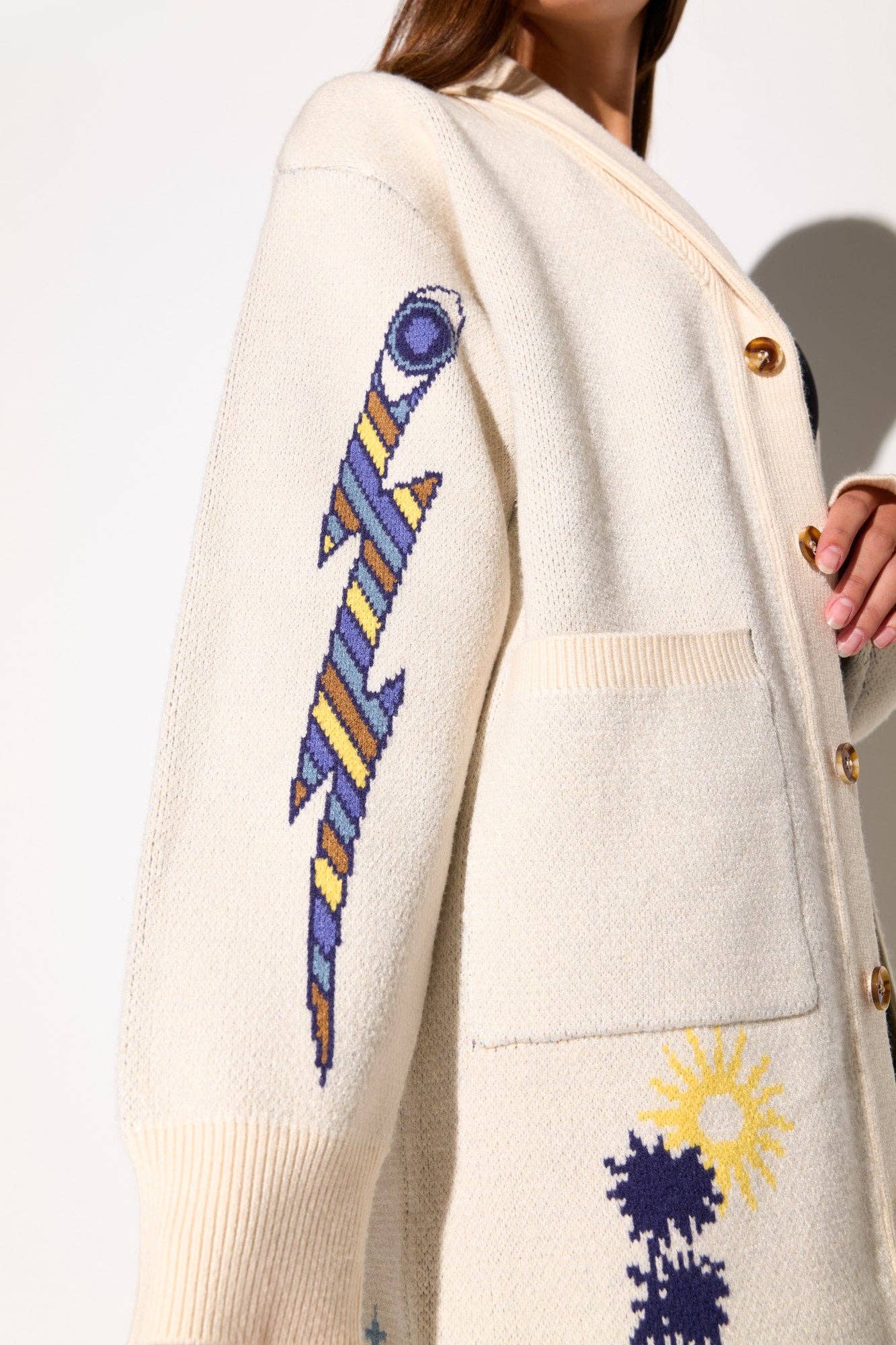 WINTERLICH WEISS Dankbarer Himmel Estelle Cardigan für den Großhandel auf Faire6