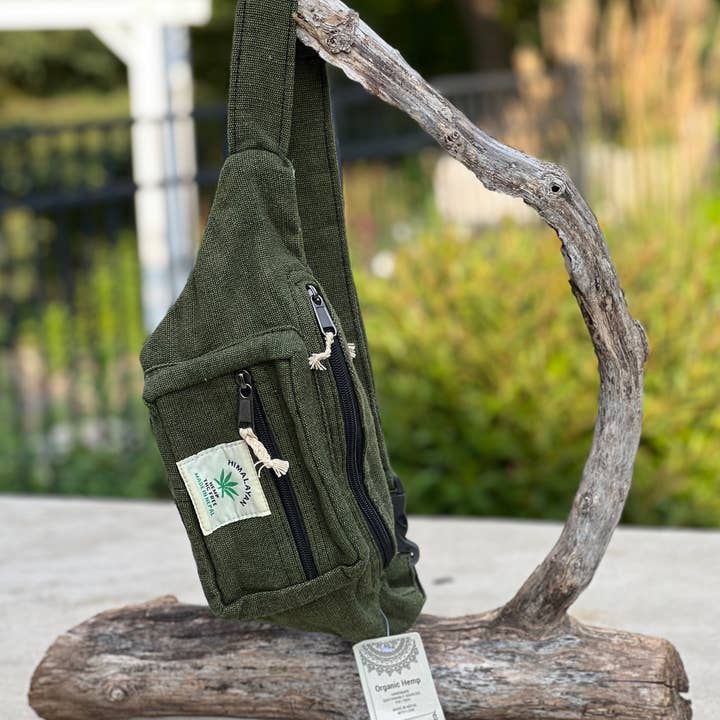 Lungta Imports - Wholesale Belt Bag - Women's - Eco-Friendly Boho Hippie Style Hemp Fanny Pack Hip Waist Bag17