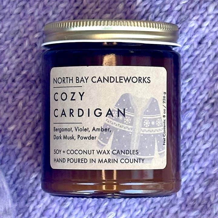 Cozy Cardigan (Standard Size, 8 oz) for wholesale by North Bay Candleworks
