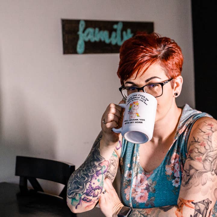 Fuzzy Loon Designs – Engroshandel Kaffekrus – Vulgært Unicorn Kaffekrus3