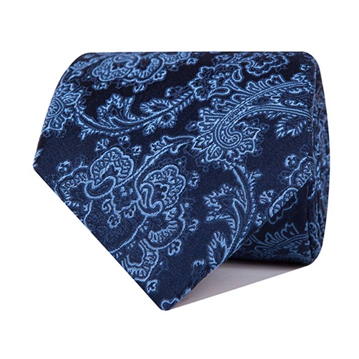 Himmelblå cashmere silke slips for engroshandel hos Ox Gemelos