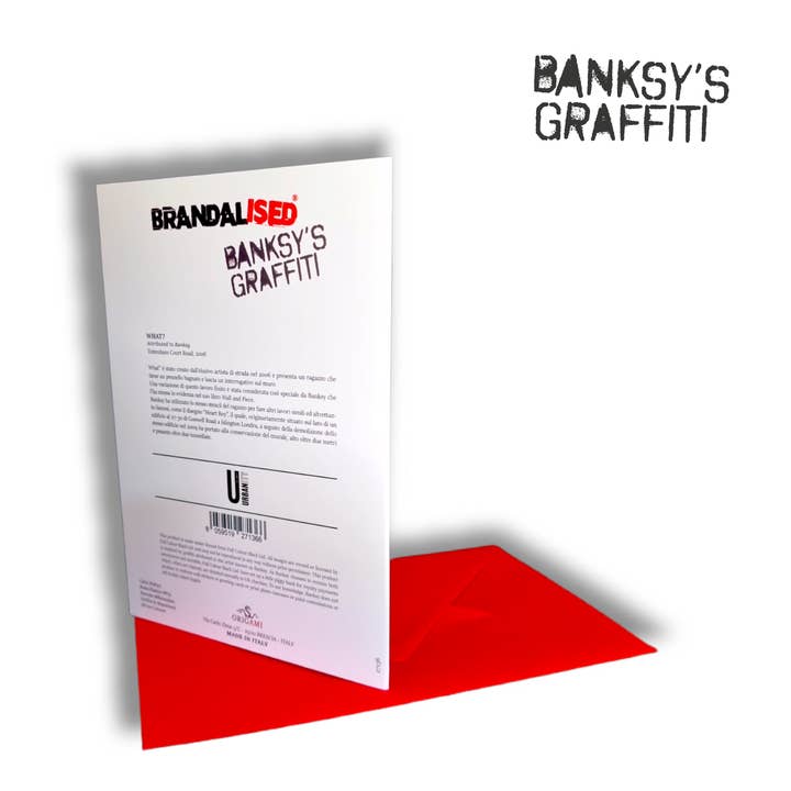 URBAN.ITY SRL - Wholesale Birthday Card - Banksy Greeting Card - What?