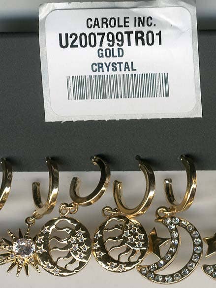 3pc Celestial Huggie Set for wholesale by Carole Inc.