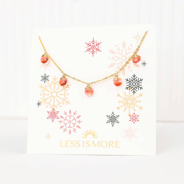 Less is More - Wholesale Charm/Dangle Bracelet - Rose Swarovski Confetti Bracelet (Gold or Silver)1