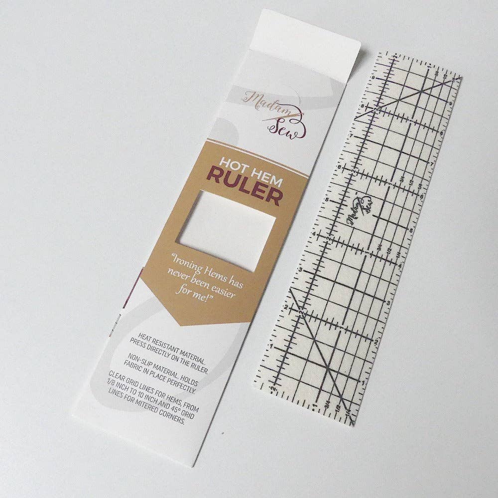 Madam Sew - Wholesale Craft Tool - Hot Hem Ruler - More than just an ironing tool !7