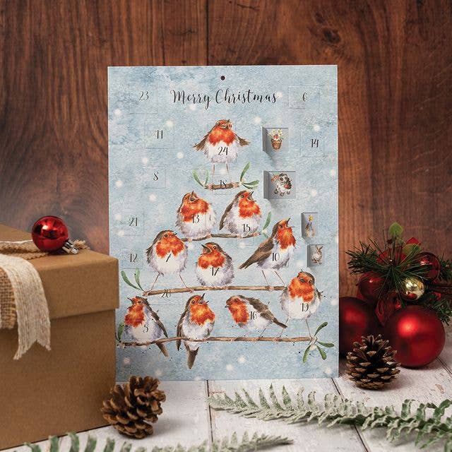 Wrendale Designs - Wholesale Advent Calendar - Rockin Robins - Advent Calendar