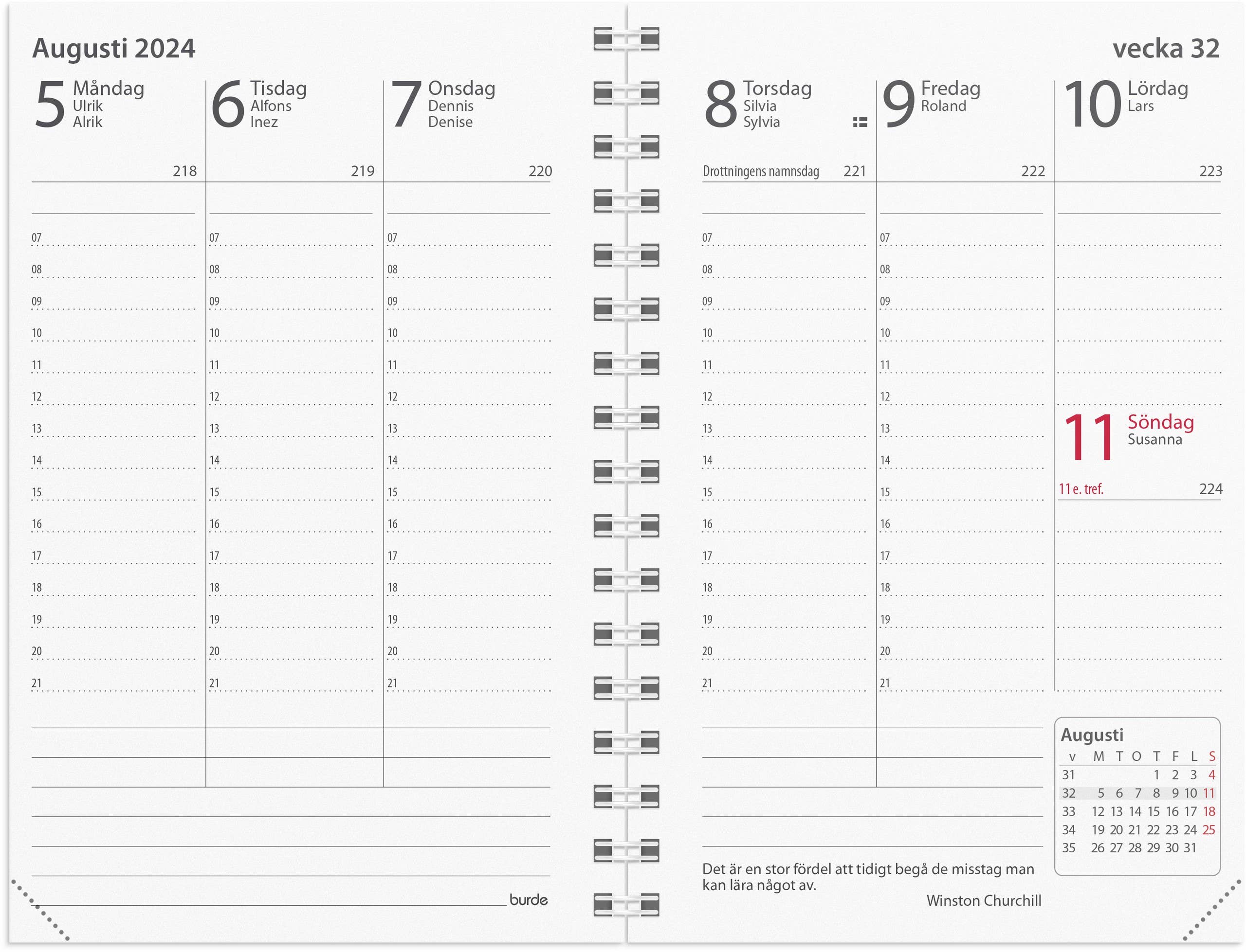 Burde Publishing AB – Calendário por atacado – Calendário 2024 Recarga Prestige1