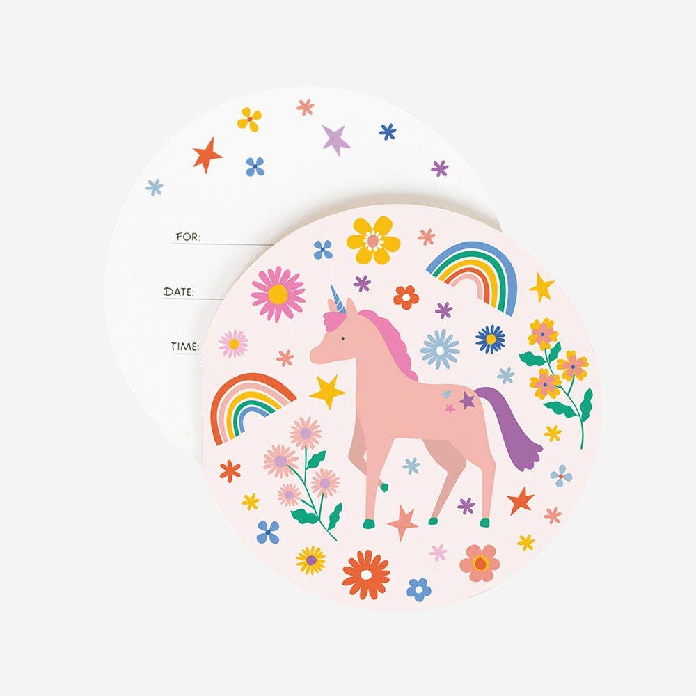 My Little Day - Wholesale Invitations - 8 invitations - magical unicorn0