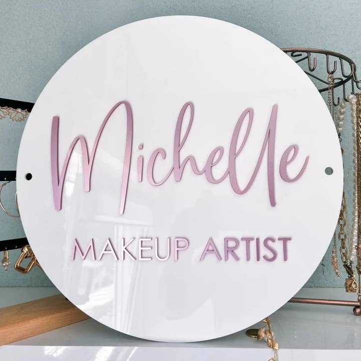 Round Business Sign for wholesale by Lasartify