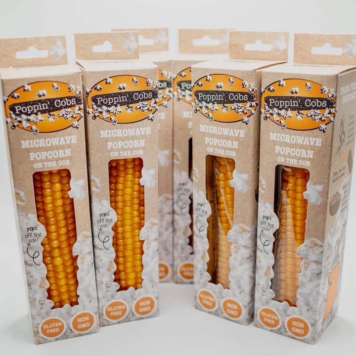 Poppin' Cobs Popcorn - Wholesale Popcorn - Microwave Popcorn on the Cob - Poppin Cobs - Single Pack