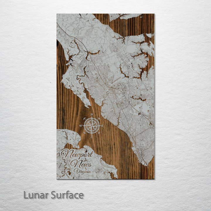 Fire and Pine Wood Maps - Wholesale Map - Virginia: Newport News Street Map