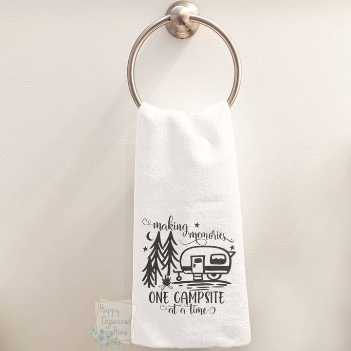 Making Memories one campsite at a time - Hand Towel for wholesale by Happy Organized Home