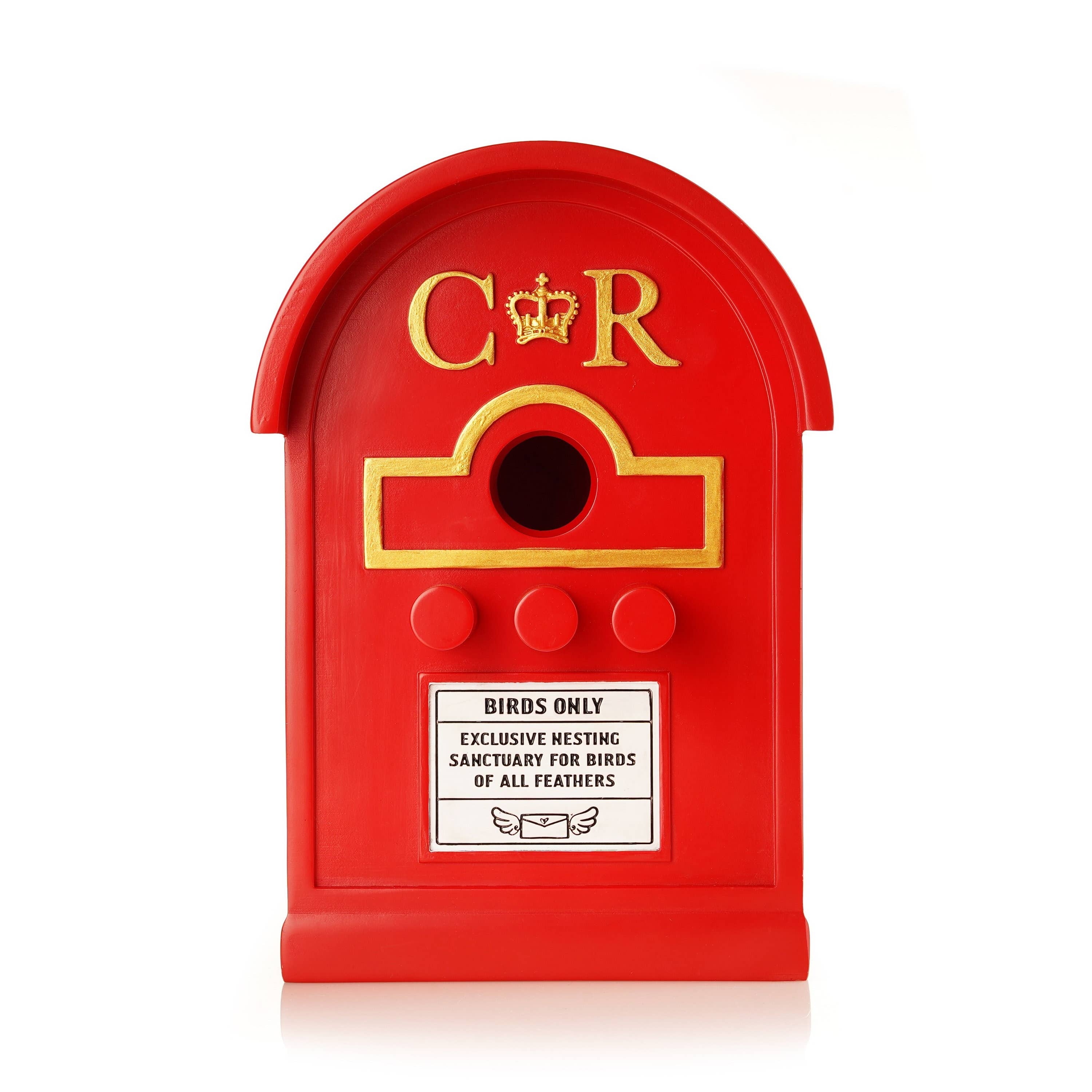 Muldale – Engroshandel Fuglehus – Postkasse fuglehus til små fugle i traditionelt brevkassedesign6