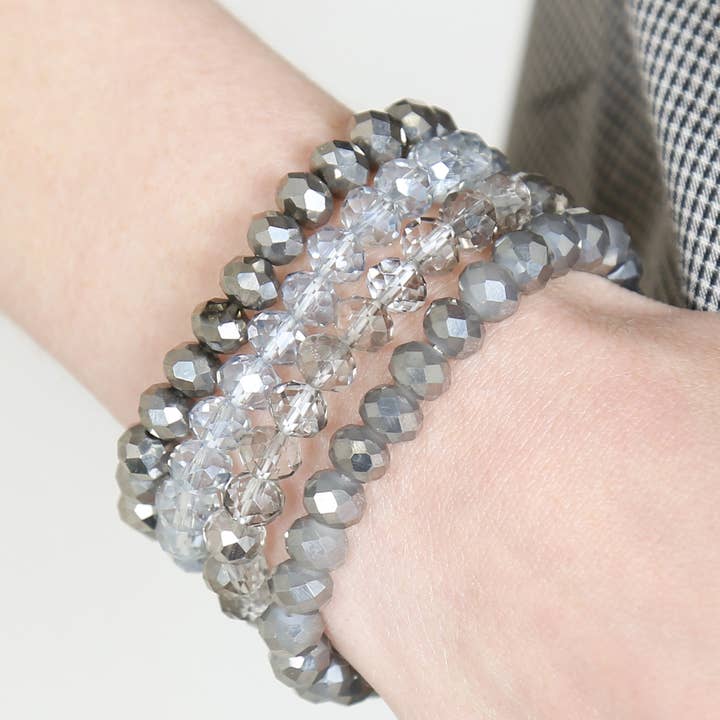 Love and Repeat - Vente Bracelet de perles - BRACELET EXTENSIBLE QUATRE LIGNES DE PERLES DE CRISTAL27