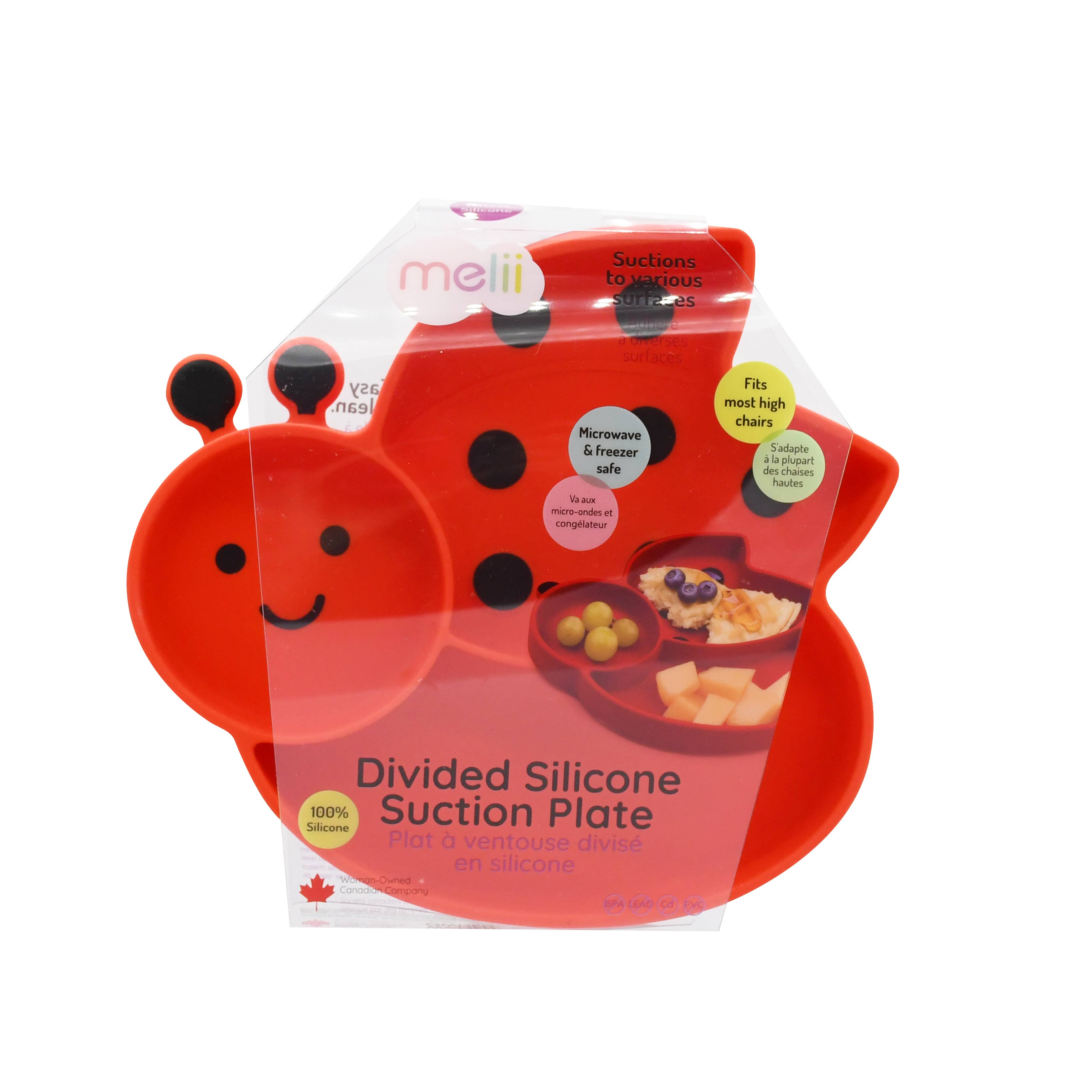 melii - Vente Assiette – enfant et bébé - Assiette à ventouse divisée en silicone20
