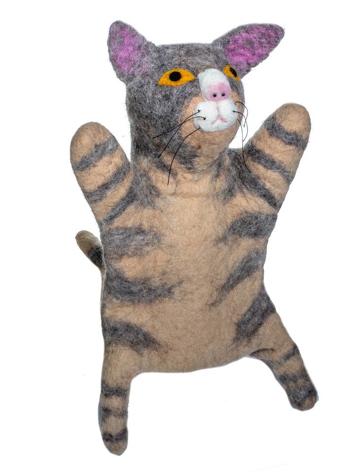 Handpuppe - Tabby Cat für den Großhandel von Silk Road Bazaar