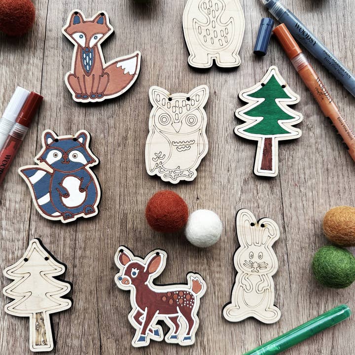 The Woodsy Craft Co. - Wholesale DIY Craft Kit - DIY Craft Kit - Woodland Garland