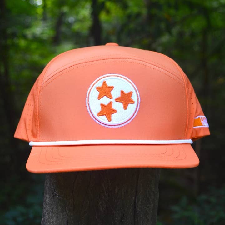Tennessee Tri-Star Orange Baseball Snapback Hat for wholesale by Rybo Shop