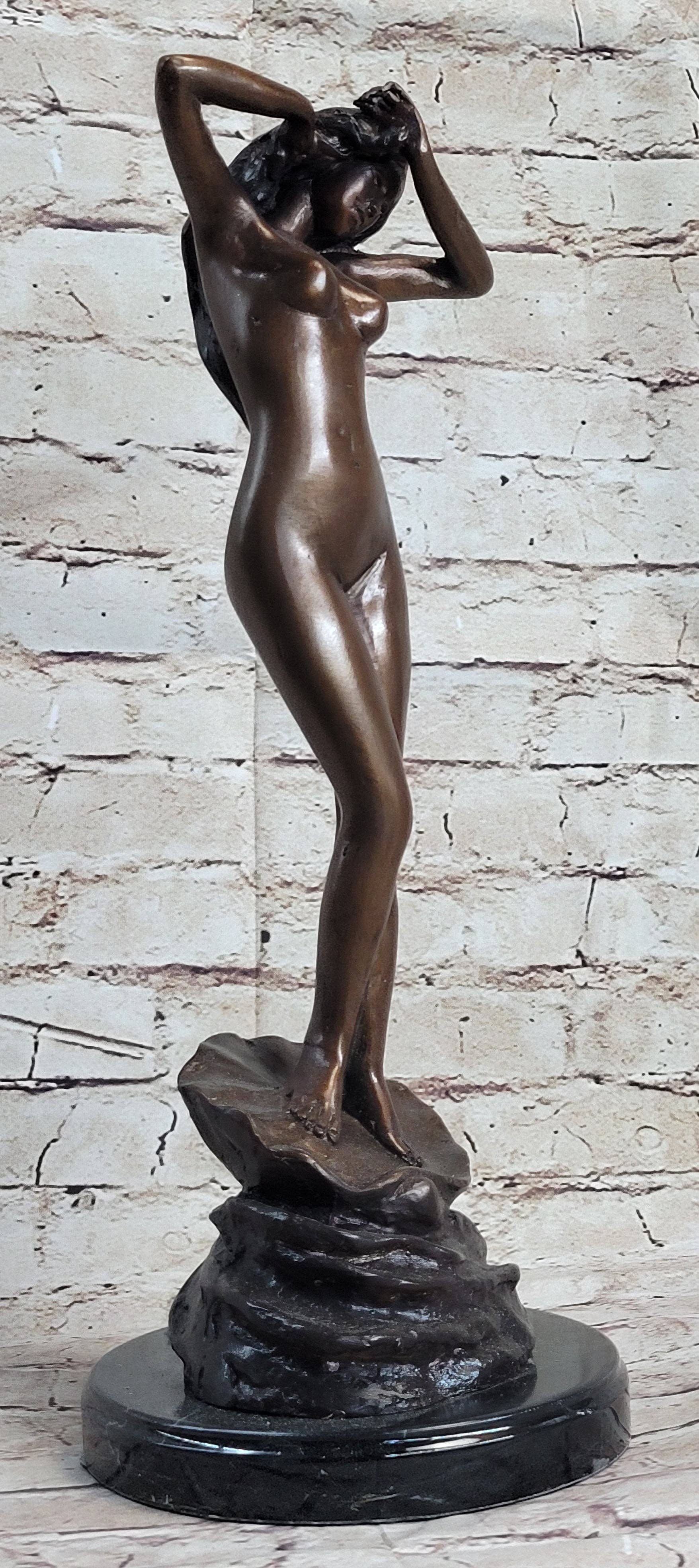 Bronzhaus - Wholesale Sculpture - Limited Edition Aphrodite Rising from The Sea Greek Roman Goddess Bronze Statue3