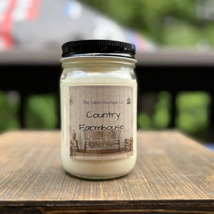 Country Farmhouse Candle - Cranberry Woods - Cozy - Warm for wholesale by The Cabin Boutique Co