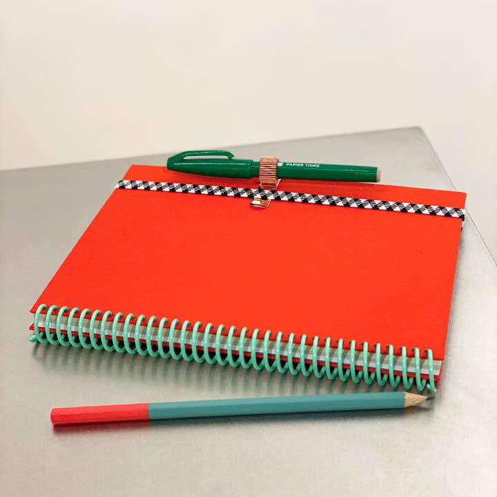 Papier Tigre - Wholesale Notebook - Canvas Notebook A5 - Coral3
