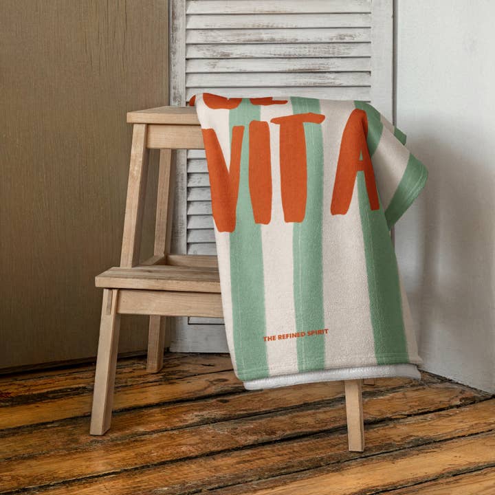 The Refined Spirit - Wholesale Beach Towel - La Dolce Vita - Towel2