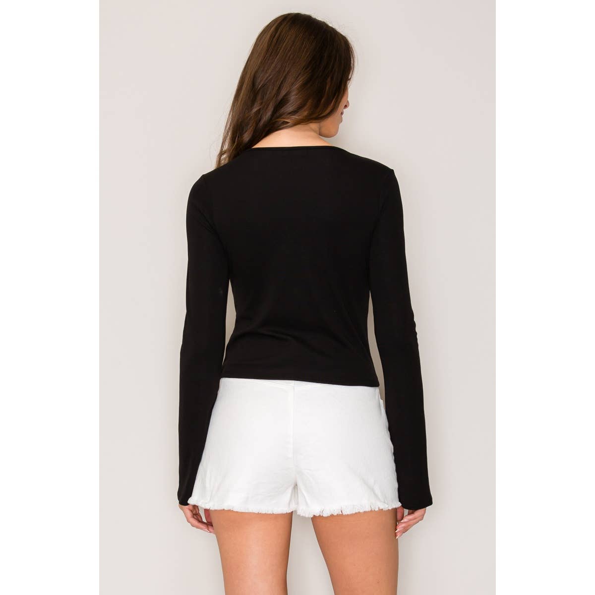 Popular 21 – wholesale Knit top – Women's – 3 Tie Flared Long Sleeve Top8