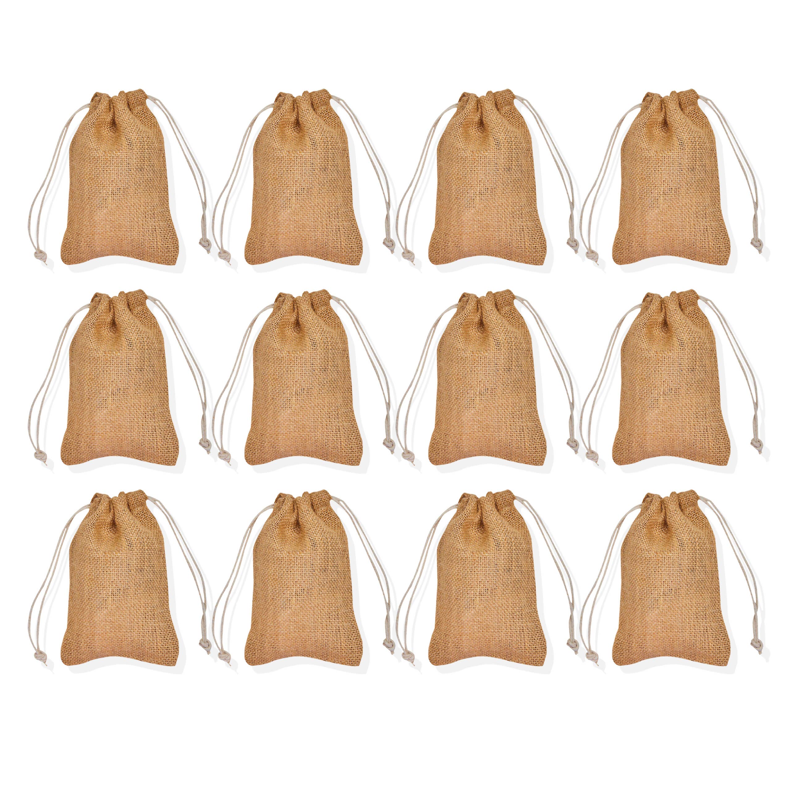 ecojutebags - Vendita all'ingrosso Confezioni/Set di buste regalo - Sacchetti regalo in juta ecologica – 12 sacchetti in juta per regali0