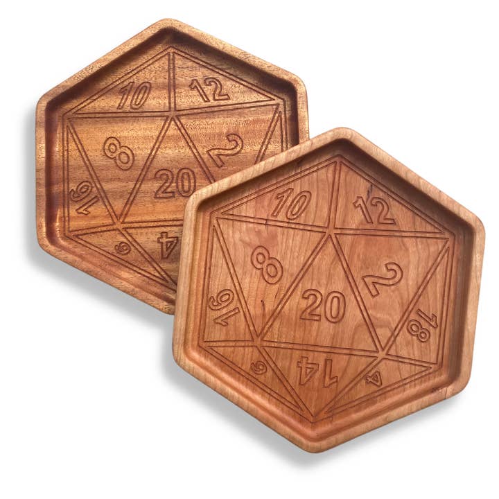 D20 Dice Tray for wholesale by Wilkerson Handmade