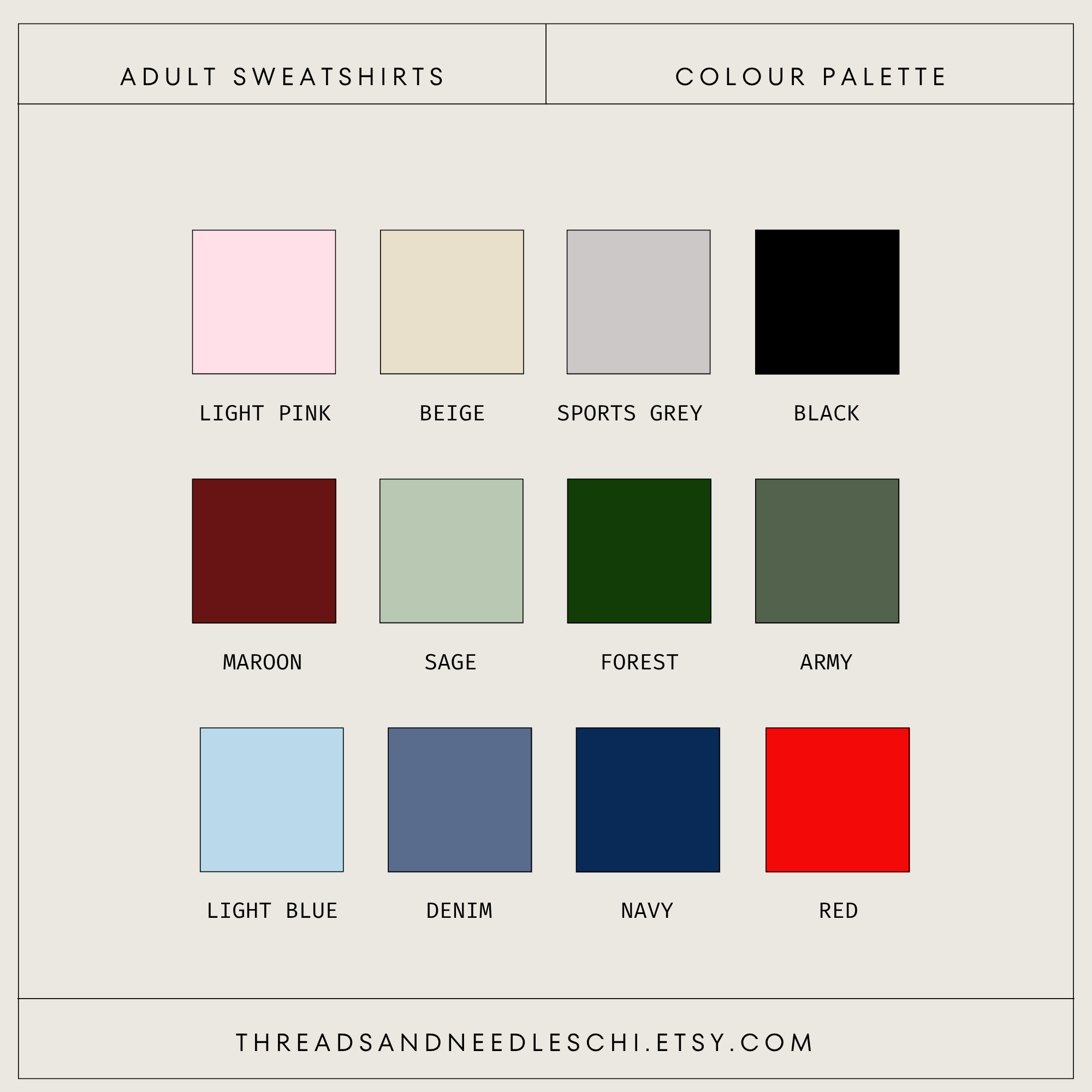 Threads And Needles, INC. - Wholesale Sweatshirt - Women's - Custom Crewneck Sweatshirt, Custom State & City Sweatshirt3