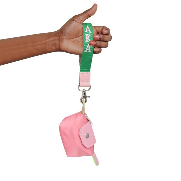 Farbe: Rosa AKA Schwesternschaft Rosa Nylon Handgelenkriemen Mini Tasche für den Großhandel auf Faire1