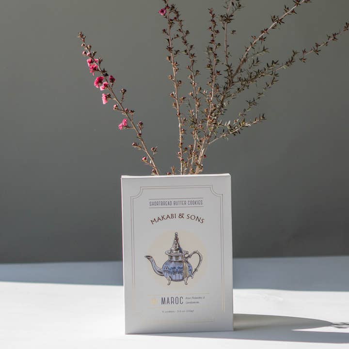 Makabi & Sons – Großhandel Cookie – Rosen-Pistazien-Kardamom-Plätzchen - Maroc