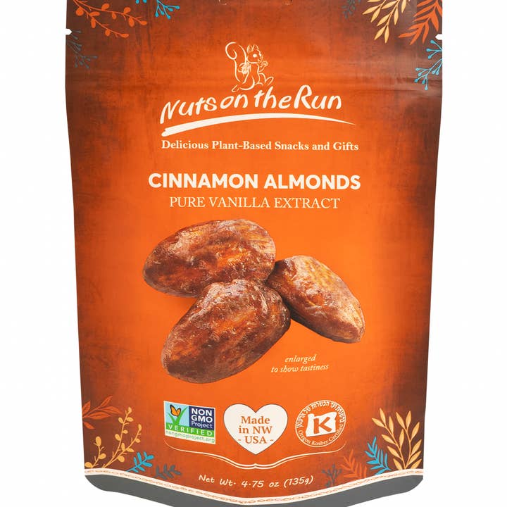 Nuts On The Run - Wholesale Nuts - Cinnamon Almonds with Pure Vanilla0