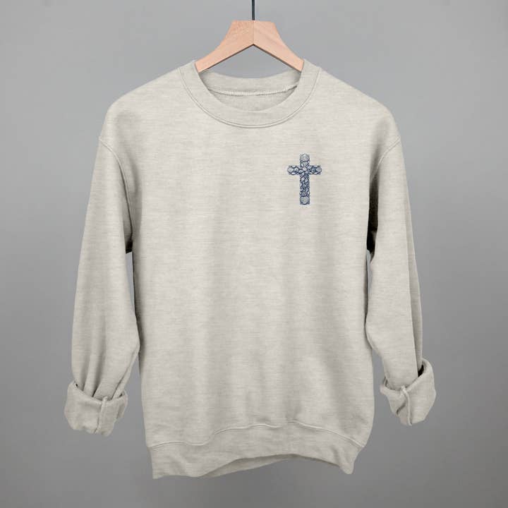 Ivy + Cloth - Wholesale Screen Printed T-Shirt - Women's - Seashell Cross (Left Chest)10