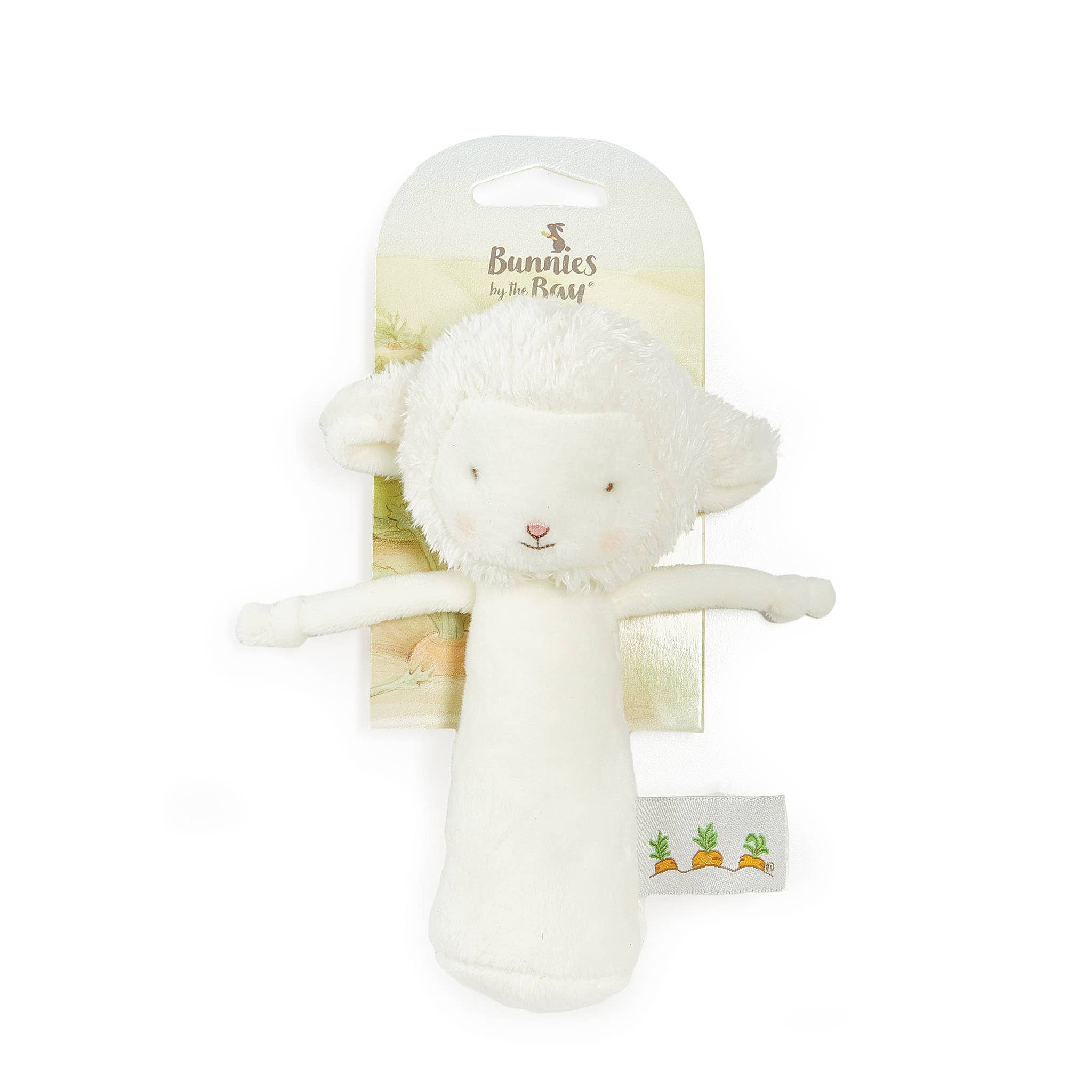 Bunnies By the Bay - Vente Hochet mobile – bébé - Hochet carillon Friendly - Agneau blanc2