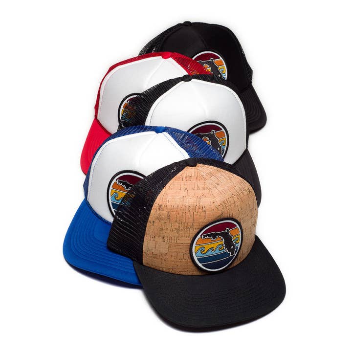 Sunshine State Goods - Wholesale Trucker hat – Unisex - Florida Sunset Trucker - Cork & Black3