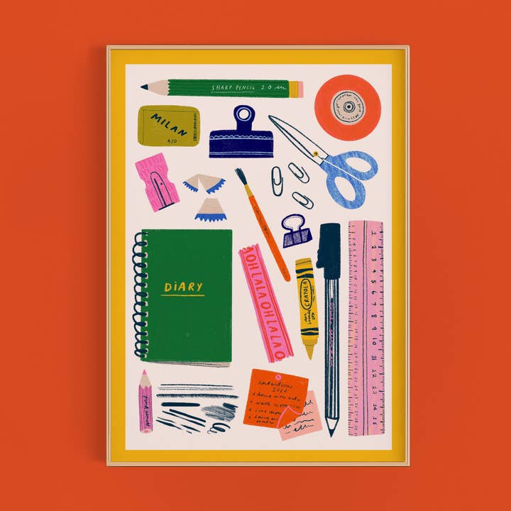 Colección de Papelería Lámina de Arte | Oficina de Artista Profesor para venta al por mayor de Kerrie Illustrates