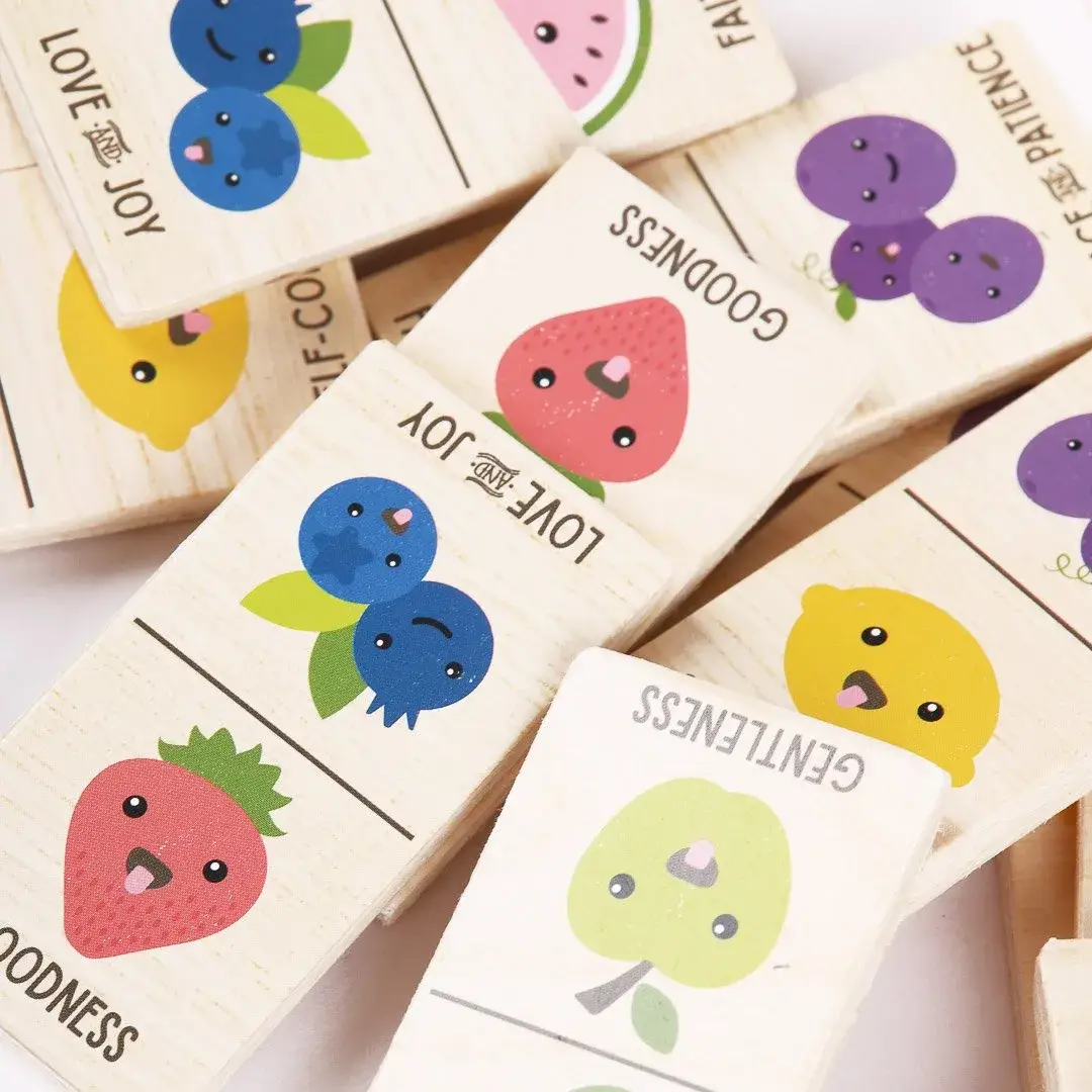 Swanson Christian Products - Wholesale Wood Toy - Kids - Game Dominos Wood Fruit Of The Spirit5