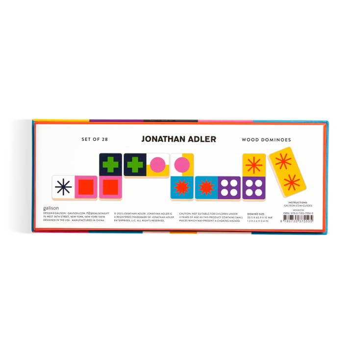 Chronicle Books - Wholesale Dominoes - Jonathan Adler Helsinki Wood Domino Set