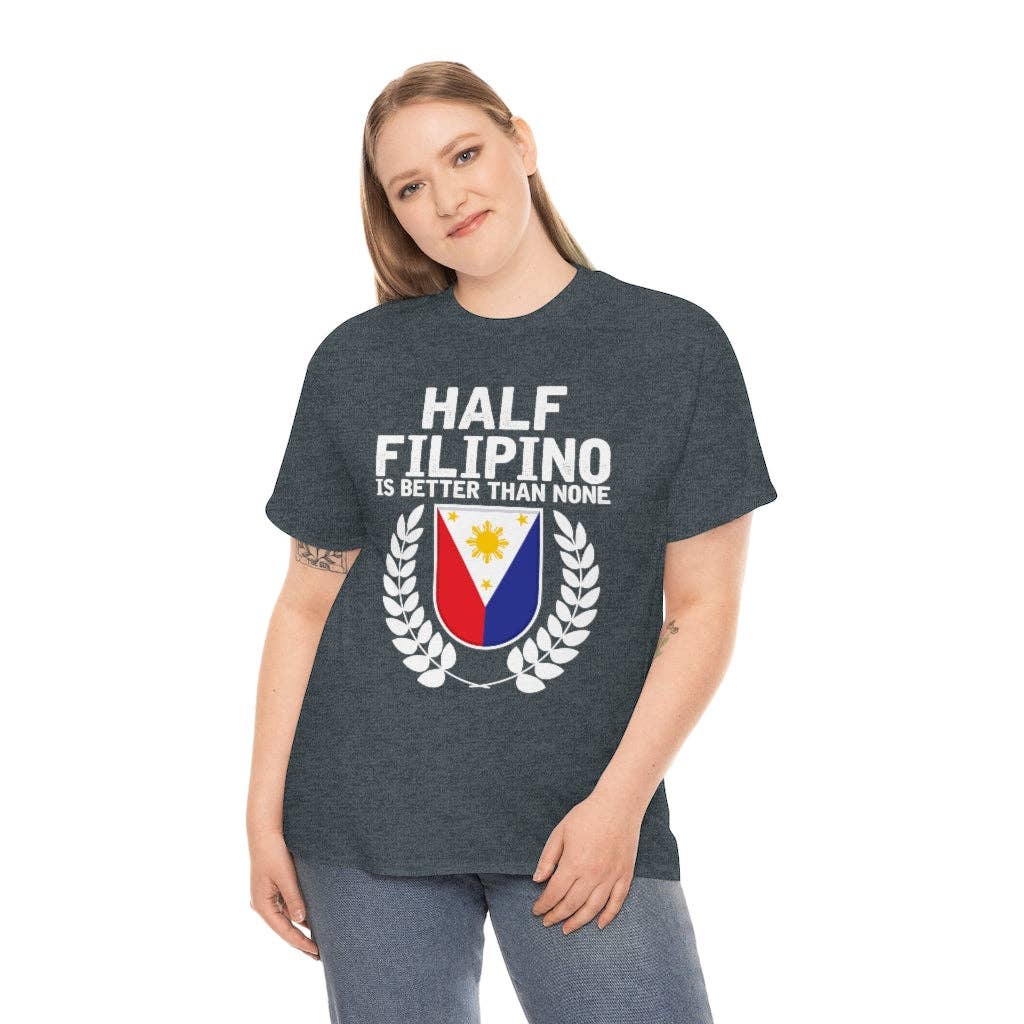 Teegarb LLC - Vendita all'ingrosso Maglietta serigrafata - Donna - Novità: mezzo filippino è meglio di niente, amante del Pinoy Pride, esilarante slang filippino, entusiasta del nazionalismo35