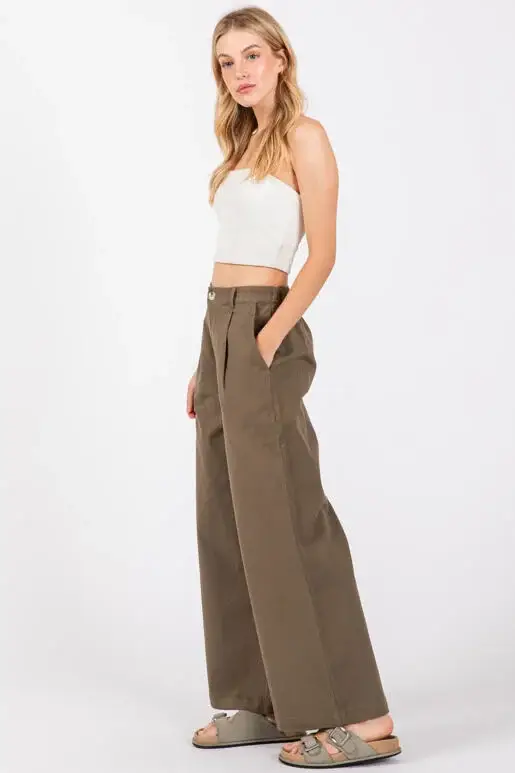 Final Touch – wholesale Byxor - Dam – Bomullsbyxor med vida ben - P50015C11