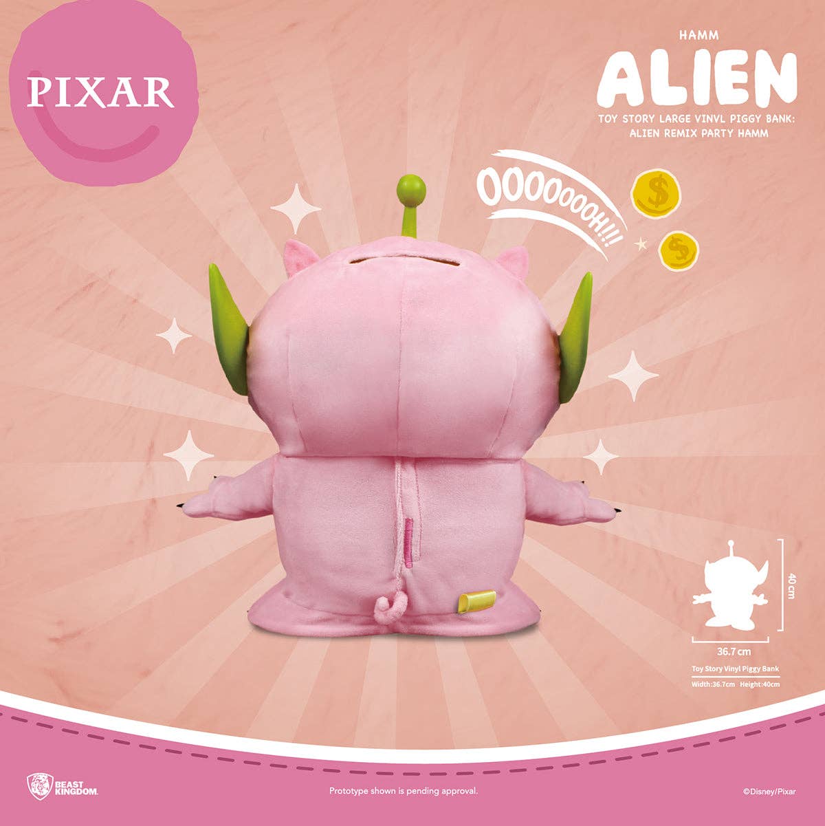 LM Treasures - Wholesale Money/Piggy Bank - Toy Story Alien Lotso Piggy Bank Statue9