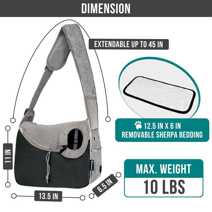 PetAmi - Wholesale Pet Carrier - Cat/Dog - Crossbody Sling Bag Pet Carrier13