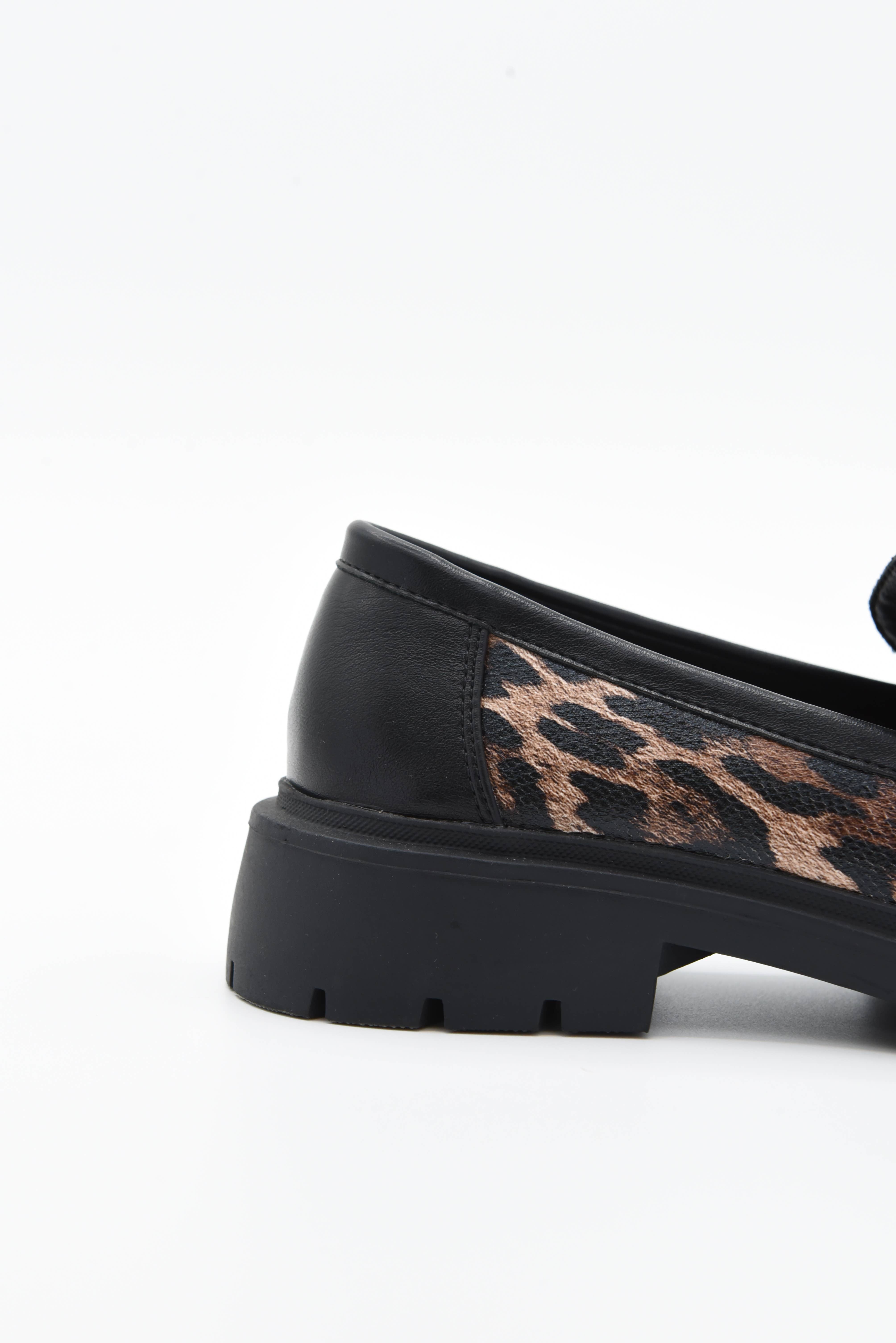 Azarey - Wholesale Loafers - Women's - Chunky snake animal-print loafer 459K050 16