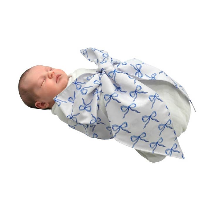 Nyfødt Svøb Sløjfe Bånd Graviditetsbånd Blå Sløjfe for engroshandel hos Morxy LLC